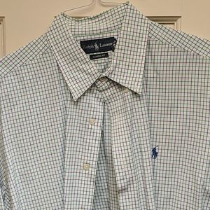 Blue Green Ralph Lauren Long Sleeve Button Shirt